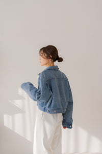 美品☆完売品 リグリーム regleam タックデニムジャケット ライトブルー タックデニムジャケット｜TUCK DENIM JACKETの通販｜regleam