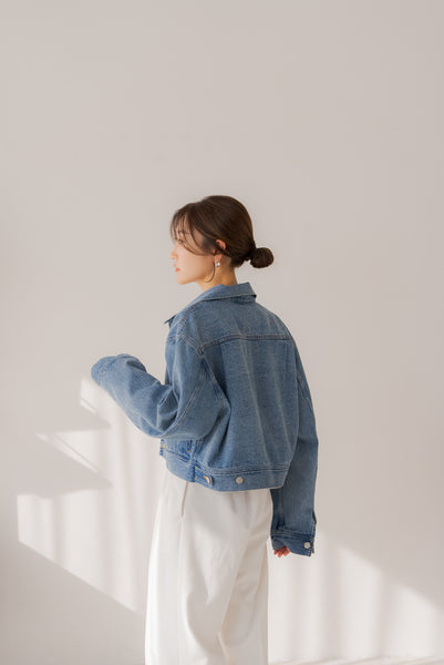 【2月12日(水)20:00〜 販売開始】タックデニムジャケット｜TUCK DENIM JACKET