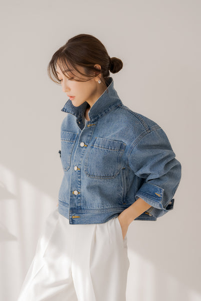 【2月12日(水)20:00〜 販売開始】タックデニムジャケット｜TUCK DENIM JACKET