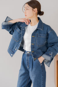 リグリーム　タックデニムジャケット タックデニムジャケット｜TUCK DENIM JACKETの通販｜regleam