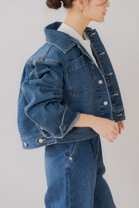 新品完売品⭐︎リグリームregleamアクセントカラーデニムジャケット タックデニムジャケット｜TUCK DENIM JACKETの通販｜regleam
