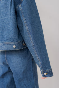 美品☆完売品 リグリーム regleam タックデニムジャケット ライトブルー タックデニムジャケット｜TUCK DENIM JACKETの通販｜regleam