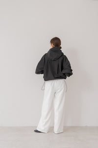 【新品未使用】regleam ドロストフーディーブルゾン ホワイト ドロストブルゾン｜DRAWSTRING BLOUSONの通販｜regleam
