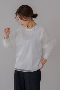 レイヤードチュールプルオーバー｜LAYERED TULLE PULLOVERの通販｜regleam