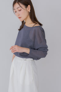 ボートネックシアーニット｜BOAT NECK SHEER KNITの通販｜regleam