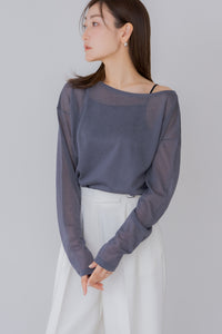 ボートネックシアーニット｜BOAT NECK SHEER KNITの通販｜regleam