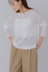 リグリーム regleam シアー　シアーボートニット ボートネックシアーニット｜BOAT NECK SHEER KNITの通販｜regleam
