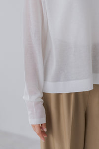 ボートネックシアーニット｜BOAT NECK SHEER KNITの通販｜regleam