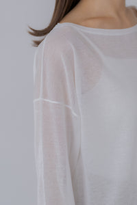 リグリーム regleam シアー　シアーボートニット ボートネックシアーニット｜BOAT NECK SHEER KNITの通販｜regleam