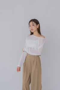 ボートネックシアーニット｜BOAT NECK SHEER KNITの通販｜regleam