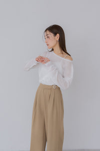 ボートネックシアーニット｜BOAT NECK SHEER KNITの通販｜regleam