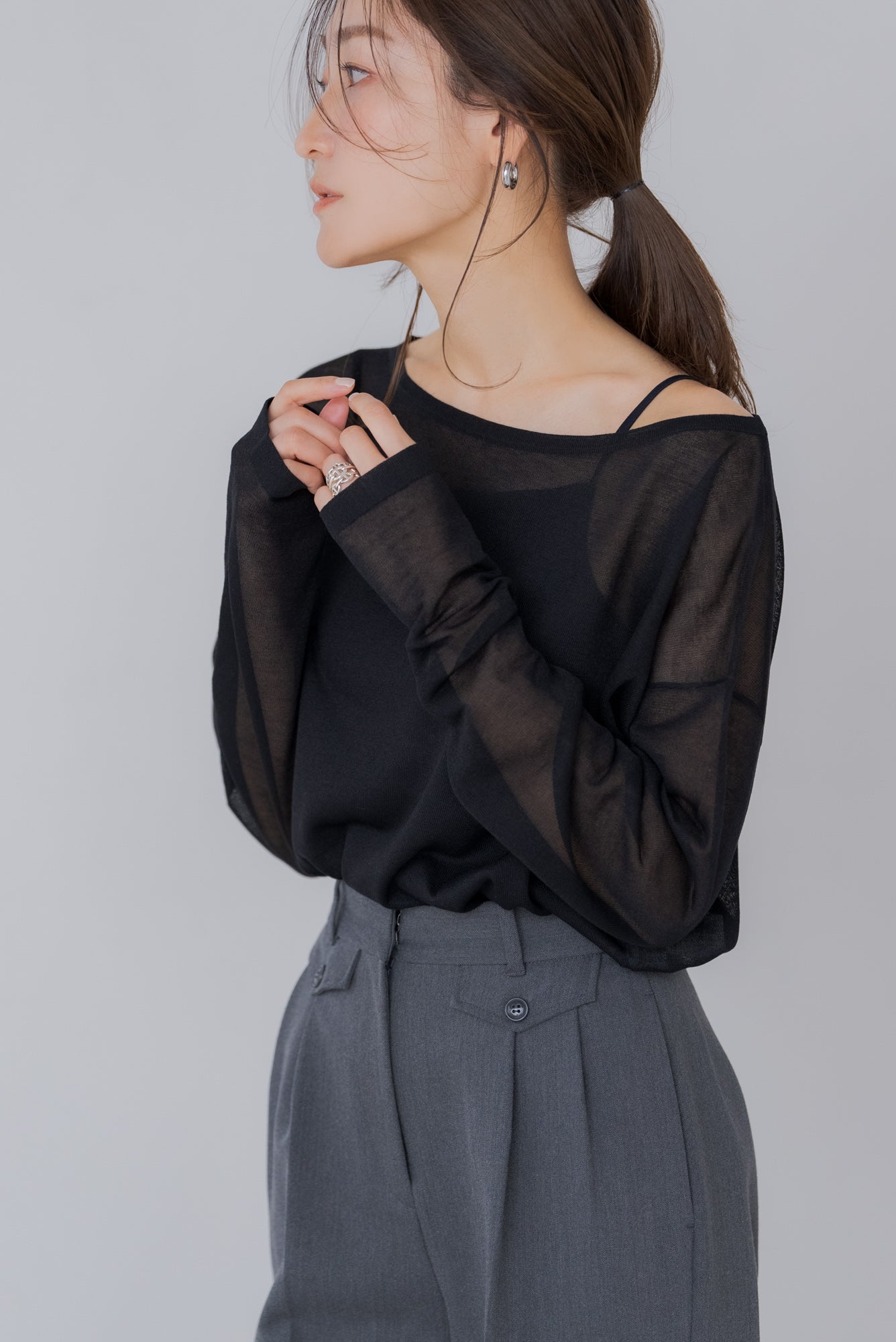 ボートネックシアーニットBOAT NECK SHEER KNIT regleam ボートネックシアーニット｜BOAT NECK SHEER KNITの通販｜regleam
