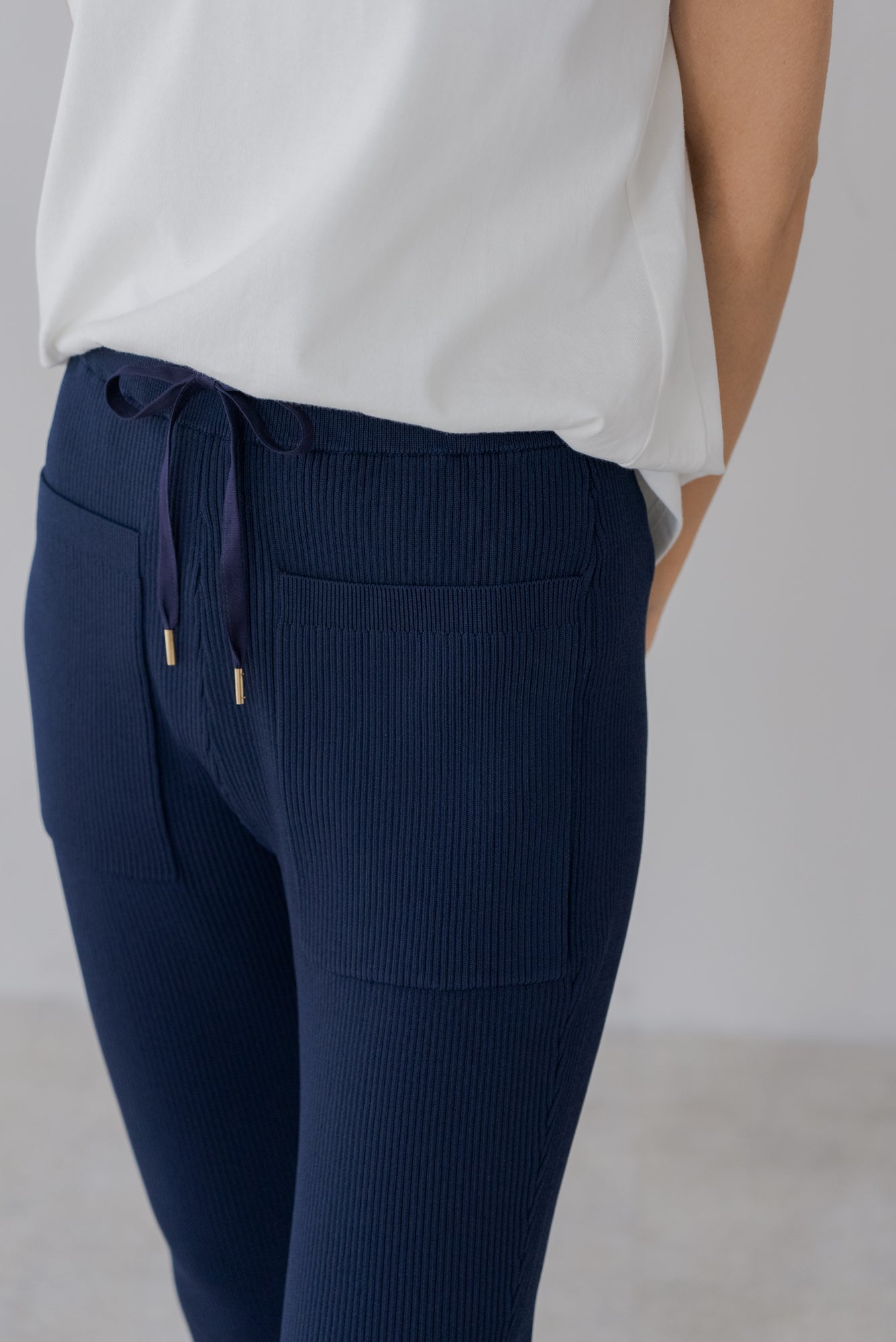 regleam ポケットサマーニットパンツ ネイビー　Mサイズ サマーニットポケットパンツ｜SUMMER KNIT POCKET PANTSの通販｜regleam