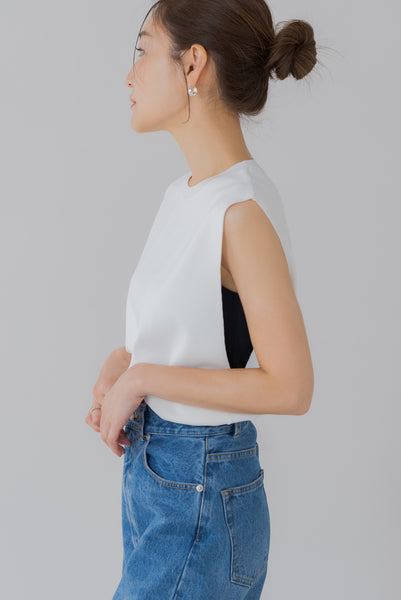 サイドオープンノースリニット NO SLEEVE KNIT regleam サイドオープンノースリニット｜SIDE OPEN NO SLEEVE KNITの通販