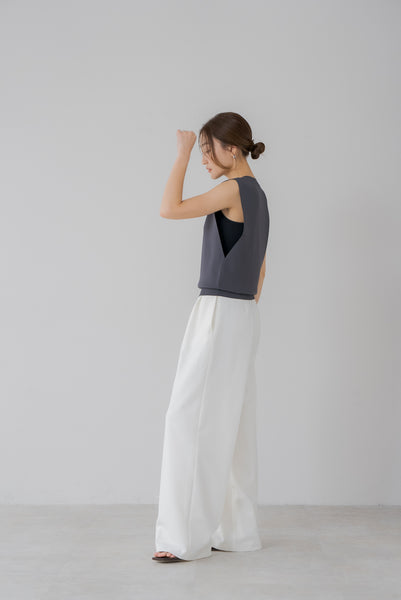 【7月14日(月)20:00〜 販売開始】サイドオープンノースリニット｜SIDE OPEN NO SLEEVE KNIT
