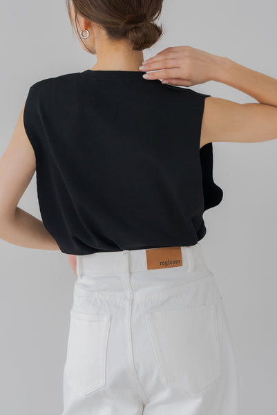 【7月14日(月)20:00〜 販売開始】サイドオープンノースリニット｜SIDE OPEN NO SLEEVE KNIT