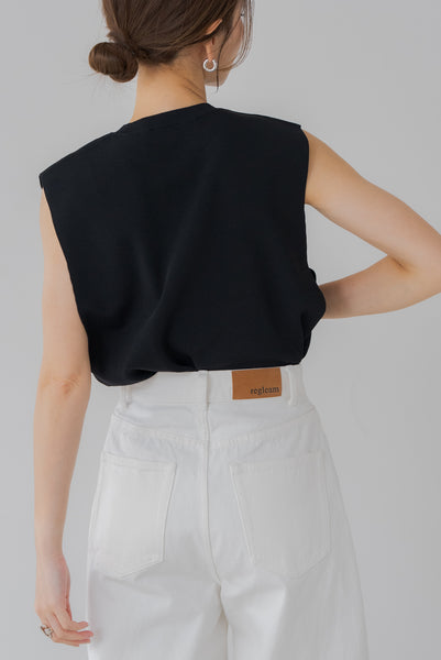 【7月14日(月)20:00〜 販売開始】サイドオープンノースリニット｜SIDE OPEN NO SLEEVE KNIT