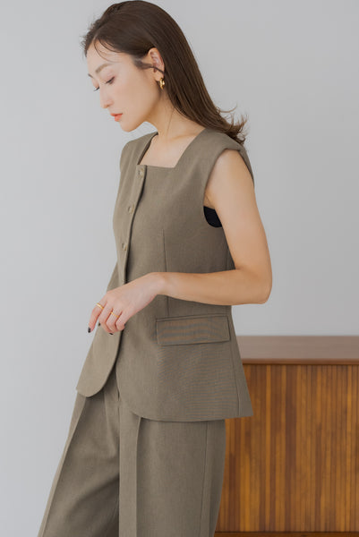 【7月23日(水)20:00〜 販売開始】スクエアネックベスト｜SQUARE NECK VEST