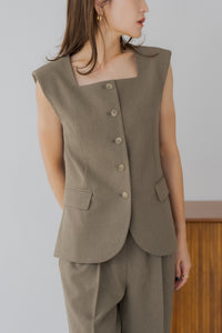 【7月23日(水)20:00〜 販売開始】スクエアネックベスト｜SQUARE NECK VEST