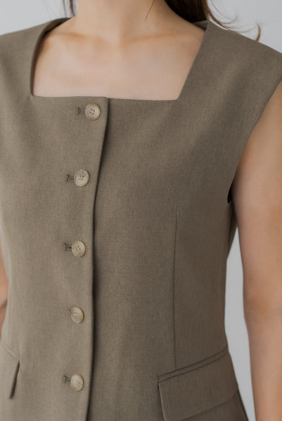 【7月23日(水)20:00〜 販売開始】スクエアネックベスト｜SQUARE NECK VEST