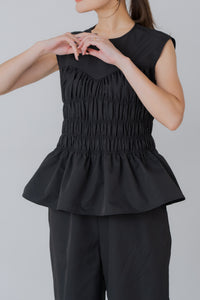 【新品未着用】タグ付き リグリーム ペプラムオールインワン Sサイズ ブラック ペプラムオールインワン｜PEPLUM ALL IN ONEの通販｜regleam