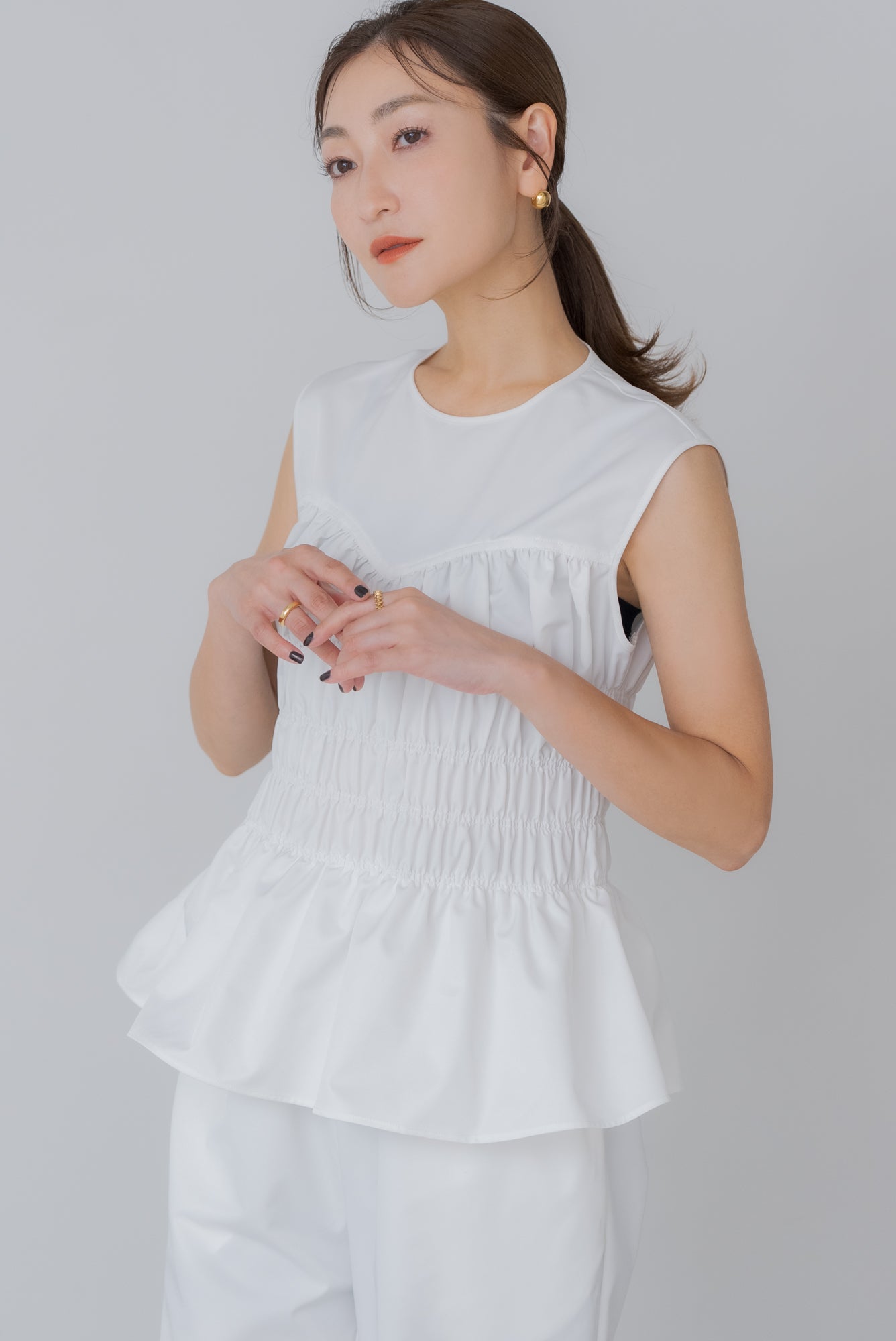 【8月8日(金)20:00〜 販売開始】ペプラムオールインワン｜PEPLUM ALL IN ONE