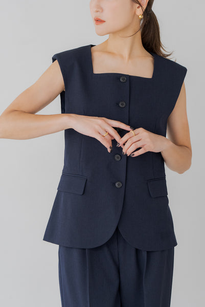 【7月23日(水)20:00〜 販売開始】スクエアネックベスト｜SQUARE NECK VEST