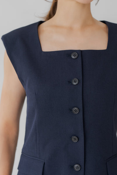 【7月23日(水)20:00〜 販売開始】スクエアネックベスト｜SQUARE NECK VEST