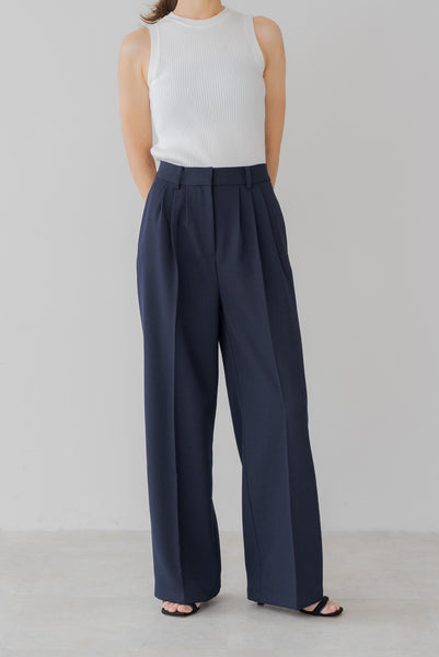 【7月23日(水)20:00〜 販売開始】ベーシックスリータックパンツ｜BASIC THREE TUCK PANTS