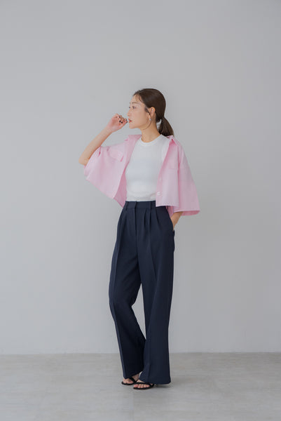 【7月14日(月)20:00〜 販売開始】ショート丈オックスシャツ｜SHORT OXFORD SHIRTす