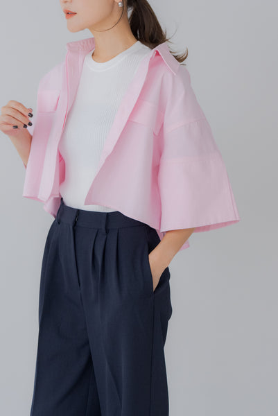 【7月14日(月)20:00〜 販売開始】ショート丈オックスシャツ｜SHORT OXFORD SHIRTす