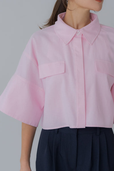 【7月14日(月)20:00〜 販売開始】ショート丈オックスシャツ｜SHORT OXFORD SHIRTす