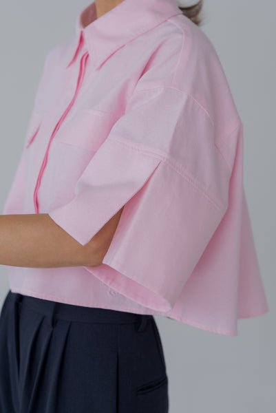 【7月14日(月)20:00〜 販売開始】ショート丈オックスシャツ｜SHORT OXFORD SHIRTす