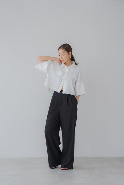 【7月14日(月)20:00〜 販売開始】ショート丈オックスシャツ｜SHORT OXFORD SHIRTす