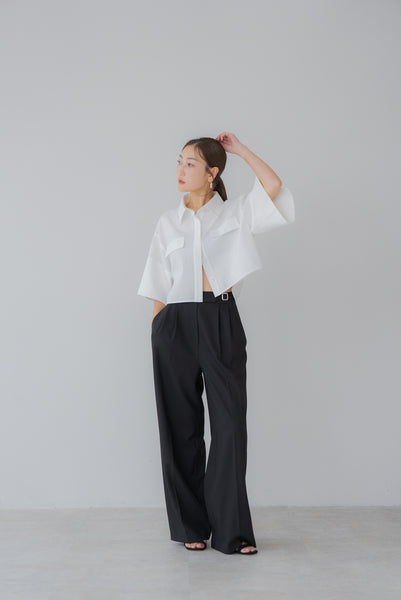【7月14日(月)20:00〜 販売開始】ショート丈オックスシャツ｜SHORT OXFORD SHIRTす