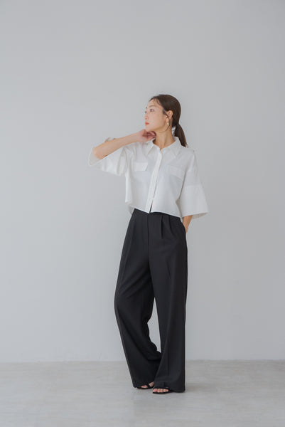 【7月14日(月)20:00〜 販売開始】ショート丈オックスシャツ｜SHORT OXFORD SHIRTす