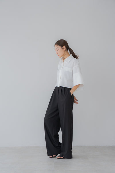 【7月14日(月)20:00〜 販売開始】ショート丈オックスシャツ｜SHORT OXFORD SHIRTす