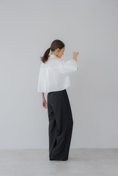 【7月14日(月)20:00〜 販売開始】ショート丈オックスシャツ｜SHORT OXFORD SHIRTす