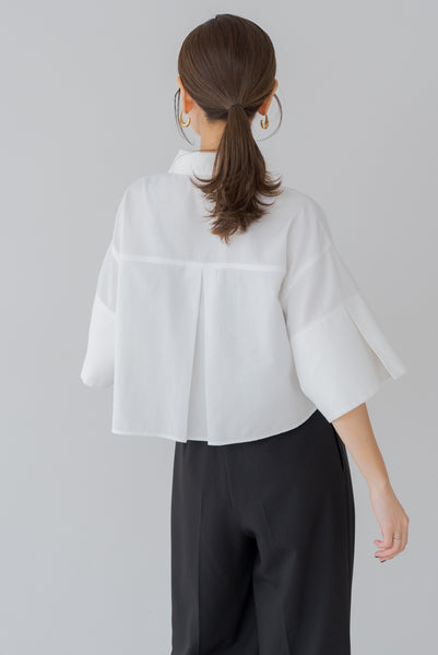 【7月14日(月)20:00〜 販売開始】ショート丈オックスシャツ｜SHORT OXFORD SHIRTす