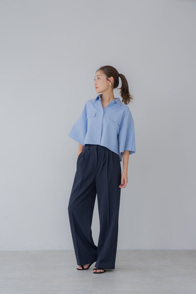 【7月14日(月)20:00〜 販売開始】ショート丈オックスシャツ｜SHORT OXFORD SHIRTす