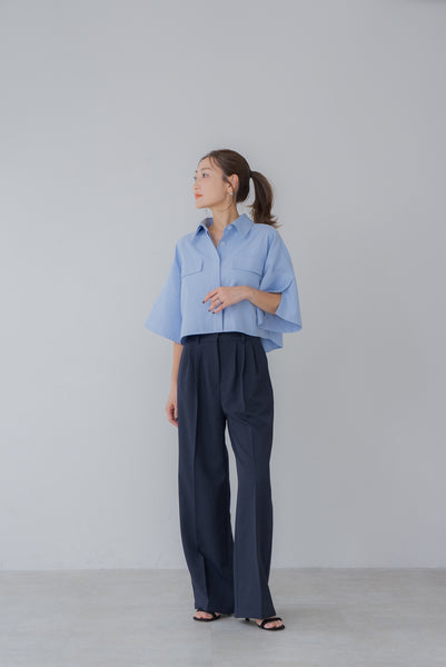 【7月14日(月)20:00〜 販売開始】ショート丈オックスシャツ｜SHORT OXFORD SHIRTす