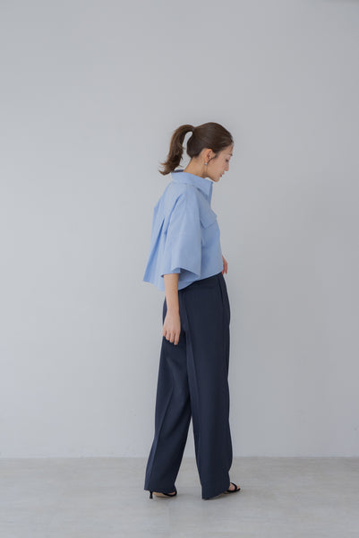 【7月14日(月)20:00〜 販売開始】ショート丈オックスシャツ｜SHORT OXFORD SHIRTす
