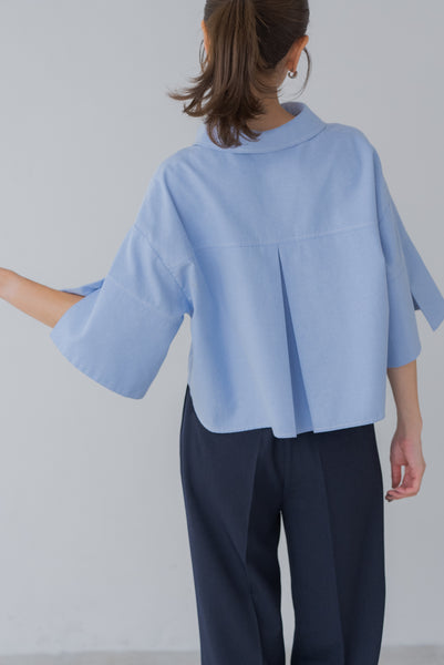 【7月14日(月)20:00〜 販売開始】ショート丈オックスシャツ｜SHORT OXFORD SHIRTす