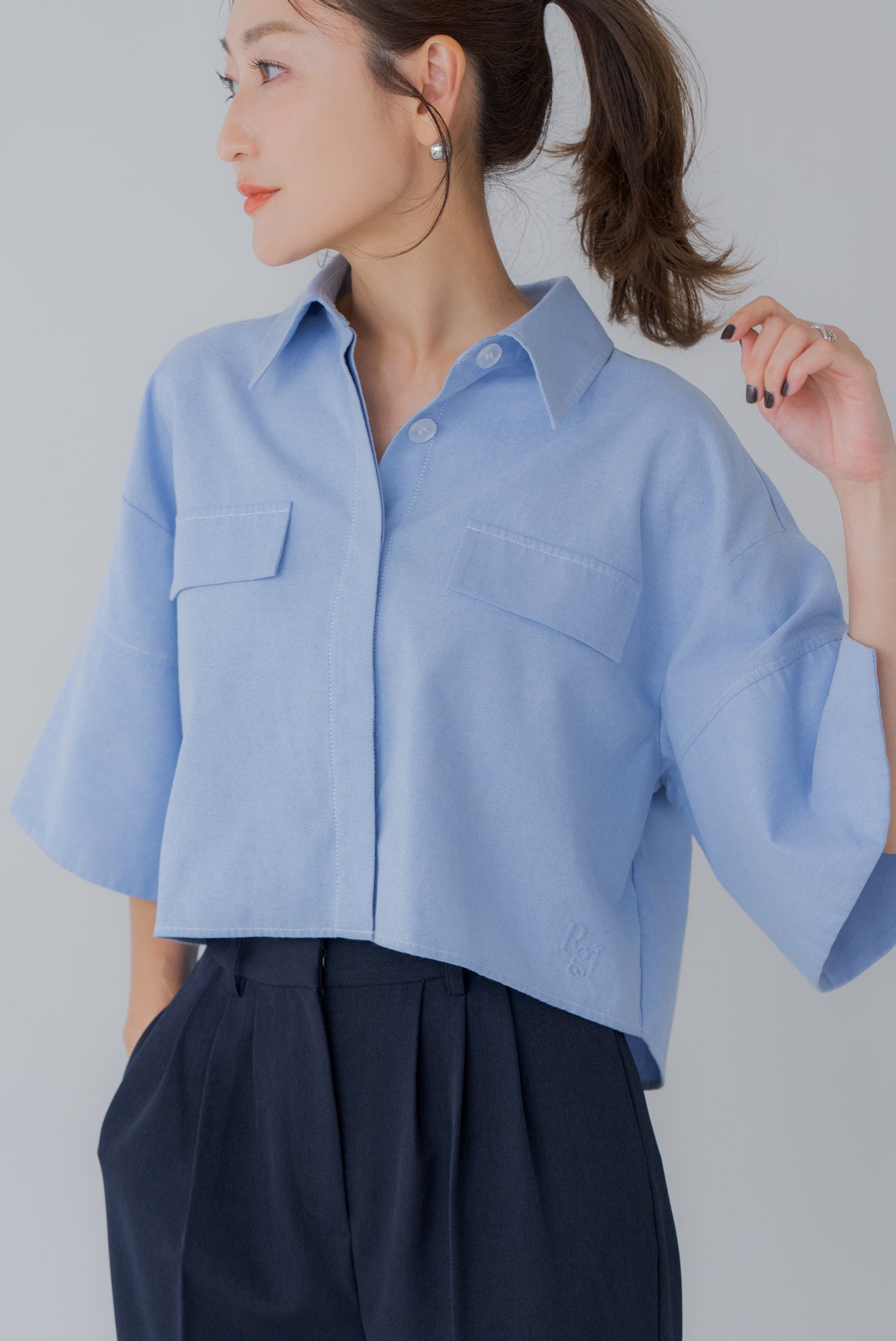 【7月14日(月)20:00〜 販売開始】ショート丈オックスシャツ｜SHORT OXFORD SHIRTす