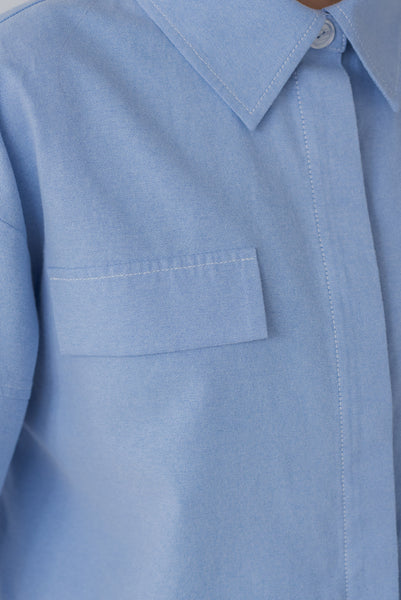 【7月14日(月)20:00〜 販売開始】ショート丈オックスシャツ｜SHORT OXFORD SHIRTす