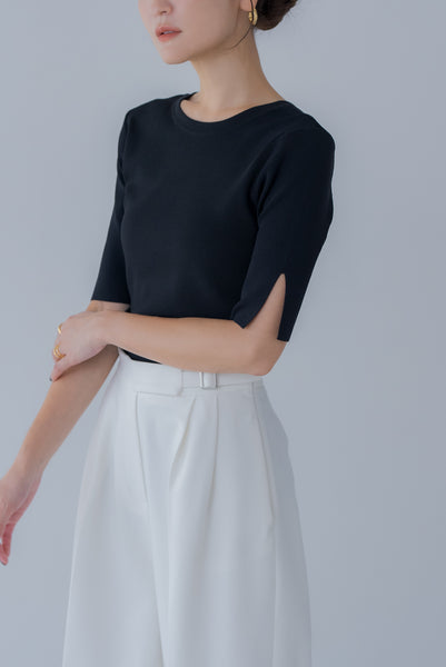 【8月25日(月)20:00〜 販売開始】ベーシックスリットニット｜BASIC SLIT KNIT