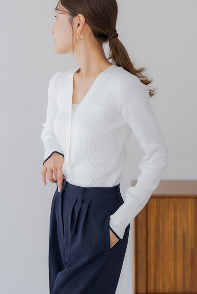【9月16日(火)20:00〜 販売開始】バイカラーカーディガン｜BICOLOR CARDIGAN