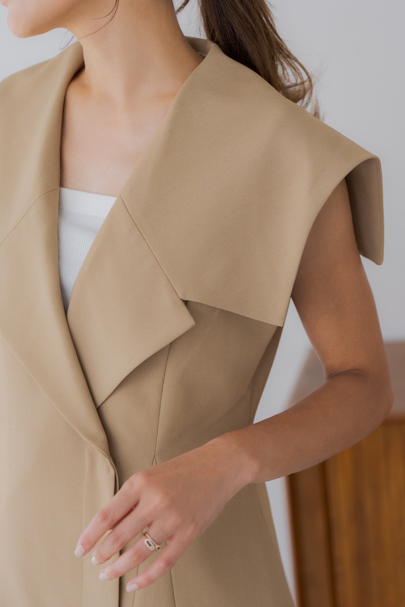 ビックカラーベスト｜BIG COLLAR VESTの通販｜regleam