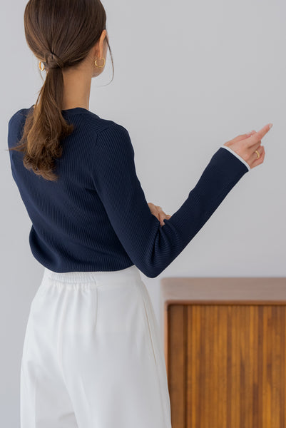 【9月16日(火)20:00〜 販売開始】バイカラーカーディガン｜BICOLOR CARDIGAN