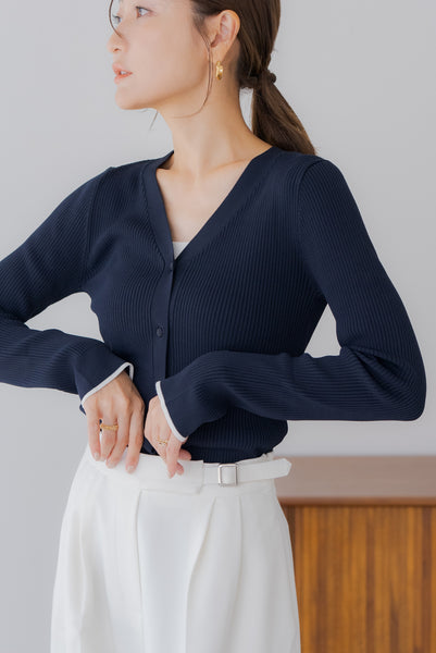 【9月16日(火)20:00〜 販売開始】バイカラーカーディガン｜BICOLOR CARDIGAN